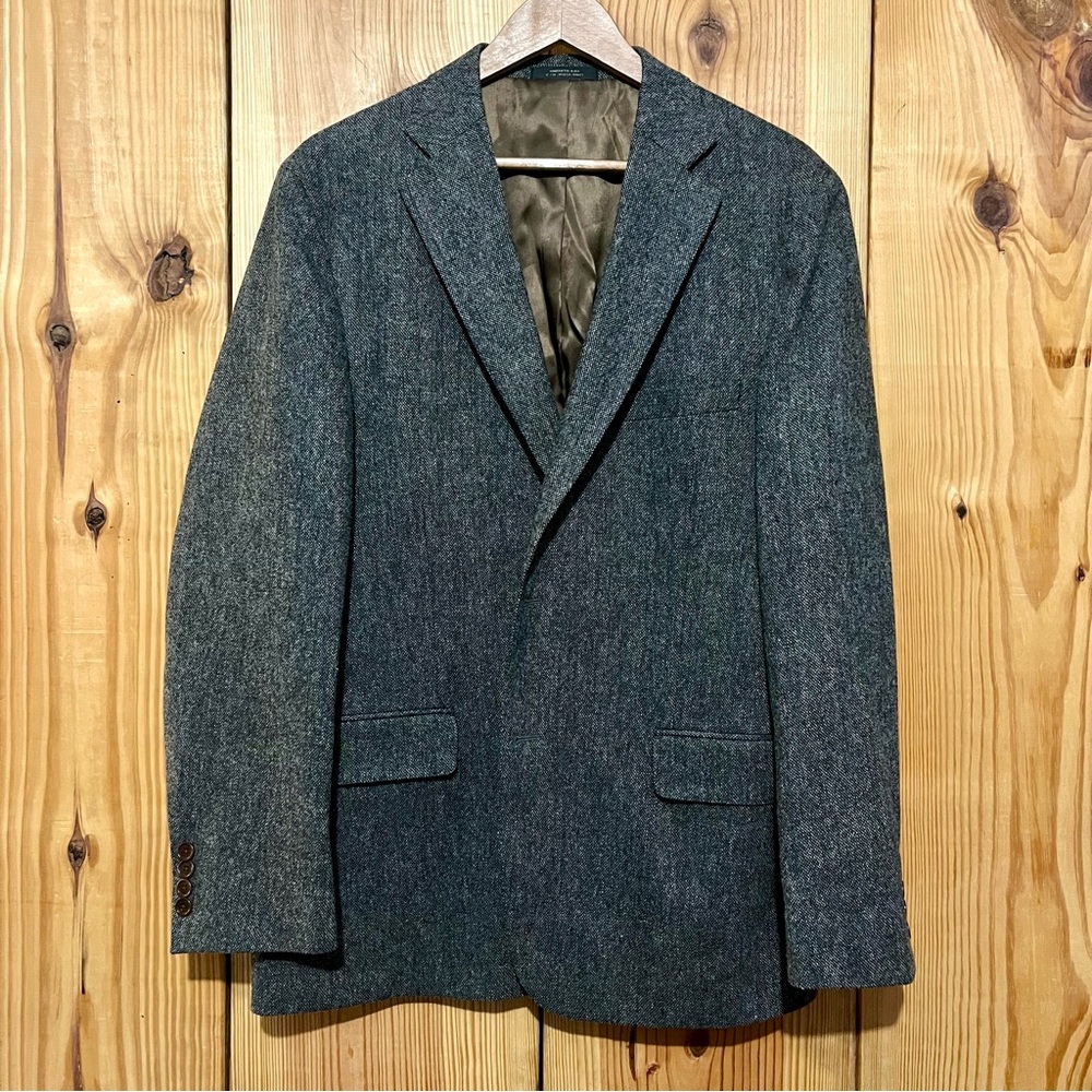 Allen Edmonds 100% Wool Blazer – Gray Herringbone (44R)